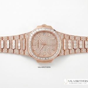 Reloj Patak Philippe Unisex de Oro Rosa con Diamantes, 28mm, Cuadrado, Analógico, Movimiento Mecánico ETA, Cristal de Zafiro, Estilo Deportivo Antiguo - Product Image 4