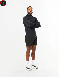 Custom Slim Fit Men Breathable <b>Track</b> Top Workout Athletic Sports Long Sleeve <b>t</b> Shirt Gym Tops for Men - Product Image 5