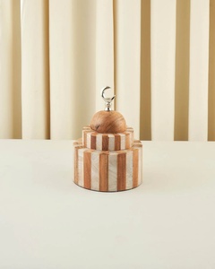Centro de Mesa Personalizado de Madera de Teca para Ramadán y Eid, Adorno Decorativo en Forma de Mezquita, Impresión Digital, Vajilla para Fiestas - Product Image 2