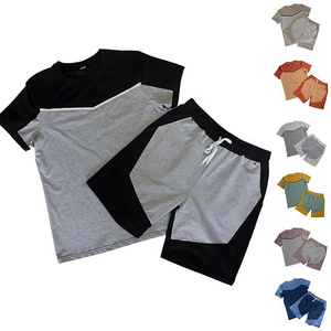 Men T Shirt And Shorts <b>Set</b> Casual Two Piece Summer Comfortable Minimal Activewear Comfortable Breathable Lightweight - Product Image 4
