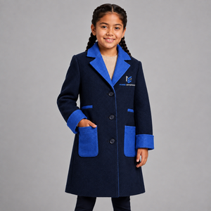 Abrigos de Lana Premium para Niños para la Temporada de Invierno, Ropa Exterior de Lana Cálida para Niños, Abrigos Casuales Elegantes para Niñas, Abrigos de Lana para Niños - Product Image 1