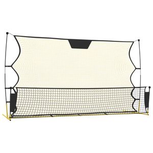 Black and Yellow 72"x33.5"x47.2" Polyester <b>Football</b> <b>Rebounder</b> <b>Net</b> Training Equipment - Product Image 2