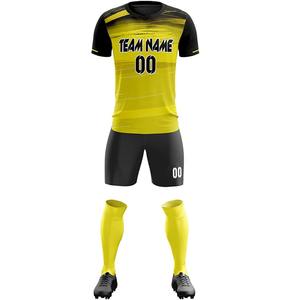 Uniforme de Fútbol al por Mayor, Último Modelo, 100% Poliéster, Protección UV, Personalizable con Nombre de Equipo, para Hombre Adulto, Verano/Invierno - Product Image 3