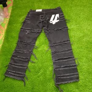 Jeans larges pour hommes LINHUA, pantalon cargo printemps, streetwear hip-hop, nouveau pantalon en denim ample et droit, jeans de travail pour hommes - Product Image 6