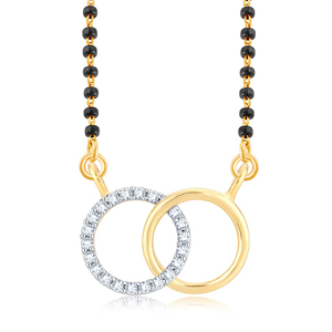 Elegant Rose Gold Plated 18K Yellow Gold Black Beaded <b>Long</b> <b>Necklace</b> Floral Drop Pendant Lab Grown Cut Diamonds IGI Certified - Product Image 1