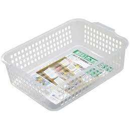 Solución de almacenamiento transparente de cesta ancha poco profunda Inomata Windy 518 - Product Image 1