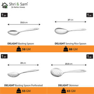 Délicieux ensemble de vaisselle en acier inoxydable pour 8 personnes 101 pièces pour le confort des repas en famille - Product Image 4