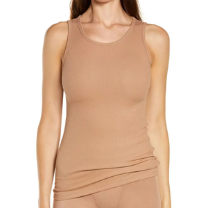 Women's Summer Seamless Tank <b>Top</b> Fitness Wear Custom Made Best Quality Quick Dry Breathable Eco-Friendly Spandex/Cotton <b>Low</b> - Product Image 1