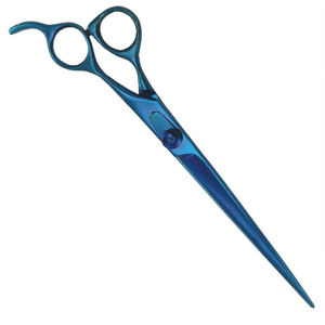 Professional Blue Titanium Coated Hair Scissors Stainless Steel Straight Blade Barber Salon Cutting <b>Shears</b> Made In Pakistan - Product Image 3
