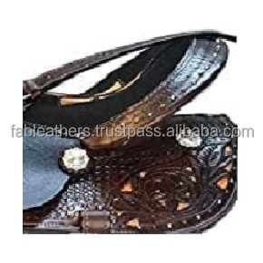 Selle de course de chevaux en cuir de qualité supérieure Western Pleasure Trail Riding Horse Saddle avec personnalisation disponible en gros - Product Image 5