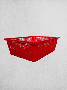 Rectangular Plastic Tray 100% Virgin PP 34,5x28,2x12 cm Viet Nam Factory Plastic <b>Crate</b> <b>Stackable</b> Food Grade Storage - Product Image 2