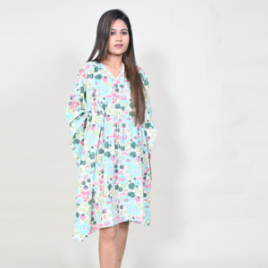Women's Lady's Floral Print V-Neck <b>Loose</b> Bohemian Midi <b>Dress</b> with Flutter Sleeves Breathable Cotton Casual Summer XS - Product Image 3