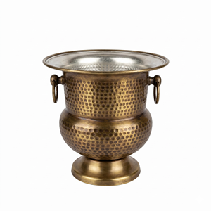 Good Look Ice Bucket Round Modern Design Dual Handles Rust Resistant Party Use Champagne <b>Cooler</b> Wedding Party Wine <b>Cooler</b> - Product Image 3