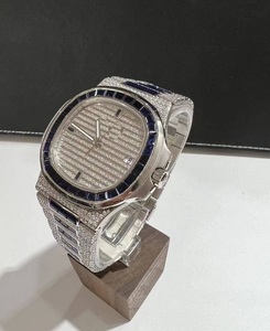Reloj Mecánico Unisex de Lujo de Acero Inoxidable con Esfera de Cristal de Zafiro, Alarma GPS, Caja Cuadrada de Alta Calidad - Product Image 3