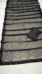 Les plus vendues : Fourrure synthétique de haute qualité non cousue, style ethnique indien pakistanais, magnifique broderie fantaisie, travail de sequins bicolore pour mariage - Product Image 5