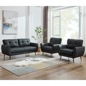 <b>SOFA</b> LOUNGE SET Scandinavian from Vietnam Sectional <b>Sofa</b> style High Density <b>Sponge</b> Pillow Back Metal/Wood Cotton Blend - Product Image 5