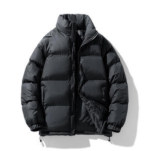 Fully Customized Men's Waterproof Canvas Puffer <b>Jackets</b> Polyester Wadding Filled Winter DDP Shipping - Product Image 1