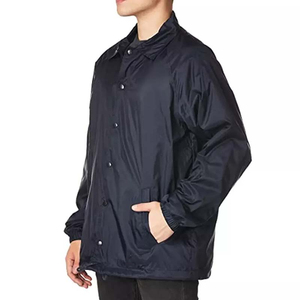 New Arrival Lightweight Hooded Windbreaker <b>Jacket</b> Waterproof Fabric with Contrast Color Zipper Outwear hoodies <b>men</b> - Product Image 1