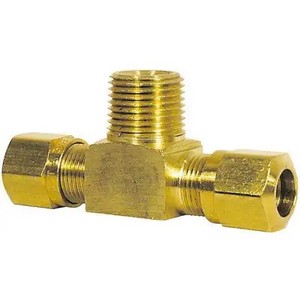 Raccord de compression en T égal forgé en laiton, haute pression, flexible, résistant à la corrosion, filetages NPT/BSPT, modèle OEM en pouces - Product Image 4