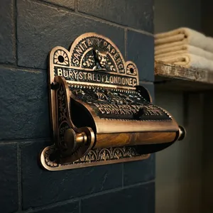 Bury Street London Victorian Style Metal <b>Toilet</b> <b>Roll</b> <b>Holder</b> Antique Copper Finish <b>Wall</b> <b>Mounted</b> <b>Toilet</b> Paper <b>Holder</b> - Product Image 5
