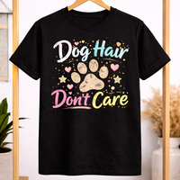 T-Shirt Personalizzata per Amanti dei Cani con Citazioni Divertenti, Maglietta Grafica Unisex in Cotone Casual a Maniche Corte, Abbigliamento OEM ODM all'Ingrosso