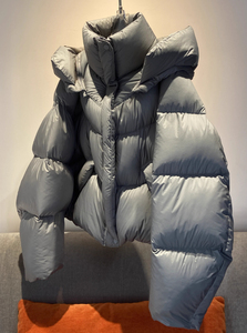 Chaqueta de invierno para mujer, con cuello alto, acolchada, con cierre, cálida, para clima frío - Product Image 2