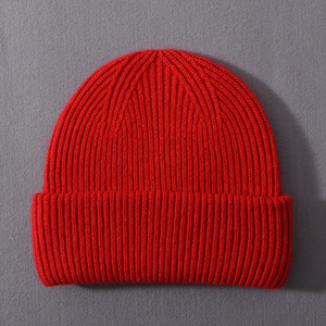 Latest Design Customized Logo Fashion Pom Pom Stylish Knitted Jacquard Headwear Beanies Breathable Stretch Waistband Beanie - Product Image 1