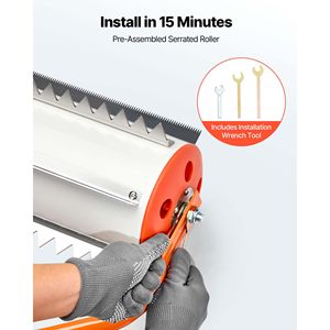 Diserbatrice Manuale per Laghi e Stagni da 20 piedi, Rullo per Rimozione Erbacce e Fanghi, con 6 Rulli per Eliminare Radici e Accumuli di Fango - Product Image 5