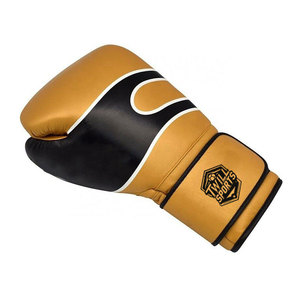 Gants de boxe en cuir imperméables fabriqués en usine à vendre, pour l'entraînement MMA, confortables, avec sangle de poignet réglable - Product Image 2