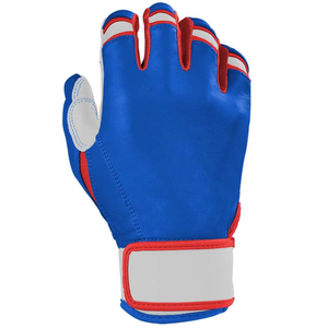 Breathable Mesh <b>Leather</b> Baseball Batting Gloves Long <b>Cuff</b> Moisture Wicking Shock Absorption Customized <b>Wrist</b> Support Durable - Product Image 3
