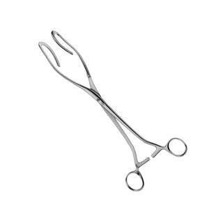 Pinzas de sujeción uterina de acero inoxidable de alta calidad, instrumento quirúrgico obstétrico, suministro OEM - Product Image 1