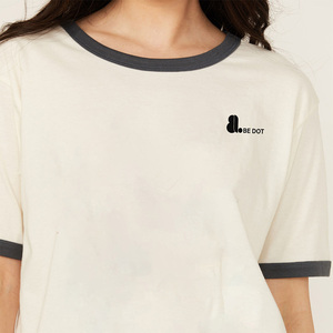 T-shirt à manches courtes pour femme Be Dot, col rond, coupe décontractée, 100% coton biologique, tissu jersey écologique - Product Image 5
