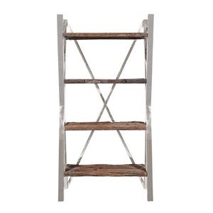 Librería Modular Industrial de 4 Estantes, Ecológica, Resistente, de Madera, Diseño Moderno sin Respaldo, para Hogar, Oficina y Sala de Estar - Product Image 2