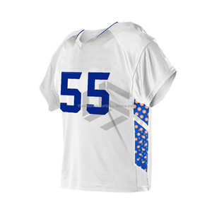 Vêtements de sport de haute qualité, respirants, 100% polyester, unisexe, grande taille, uniforme de lacrosse à manches courtes - Product Image 5