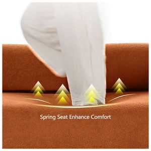 Canapé moderne en laine d'agneau de 68,5 pouces avec coussins décoratifs pour les petits espaces de vie - Product Image 6