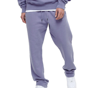 Pantalon de survêtement décontracté pour homme, taille haute, respirant, en molleton, avec cordon de serrage, 100 % coton, très vendu - Product Image 1