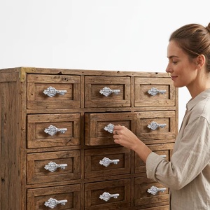 Poignée et bouton de meuble en fonte moderne en forme de clé, style perles, pour la maison, le bureau, la commode et l'armoire - Écologique - Product Image 2