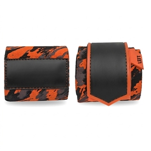 DUTTON SPORTS Bandes de poignet en cuir PU camouflage personnalisées pour la musculation, réglables avec fermeture, soutien unisexe pour les poignets - Product Image 2