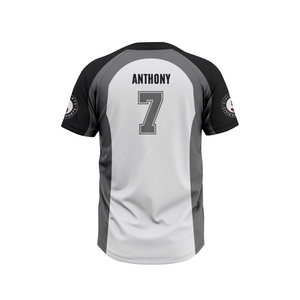 เสื้อเบสบอลพิมพ์ซับลิเมชันเสื้อกีฬาใส่ได้ทั้งชายและหญิงมีกระดุมสองเม็ดระบายอากาศได้ดี - Product Image 4