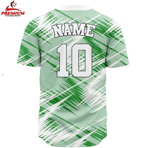 Maillot de baseball personnalisé en sublimation, manches courtes, tissu léger et doux, coupe confortable, respirant, tendance - Product Image 4