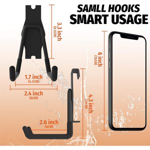 OEM Black Gridwall Industrial Carbon Steel Utility <b>Hooks</b> Garage Organization <b>Tool</b> - Product Image 3