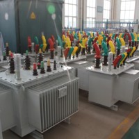 Transformador de Potencia Trifásico de Baja Pérdida, Sumergido en Aceite, 500kVA, 10kV-400V, 50/60Hz, para Uso en Exteriores, para Pequeñas Fábricas