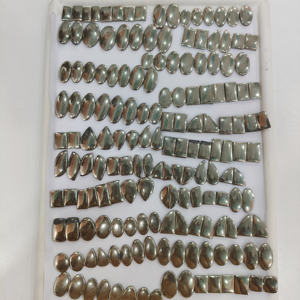 Pirita de alta calidad, piedra de pirita Natural, cabujón de pirita, piedra preciosa de color dorado, fabricación de regalos, cabujón de joyería hecho a mano - Product Image 2