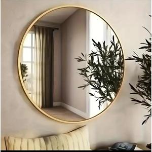 Round Gold Framed <b>Mirror</b> Home Accessories Decorative Bathroom <b>Mirror</b> Simple Design - Product Image 1