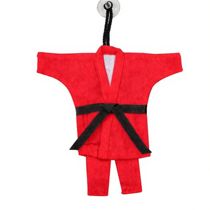 Llavero con Colgante Mini Gi de Artes Marciales, BJJ, Jiu Jitsu, Karate, Taekwondo, Souvenir de Dojo, Regalo Promocional, Diseño Personalizado, Tamaño Personalizado - Product Image 1
