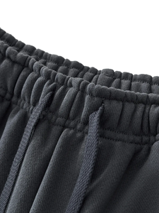 Custom 100% Cotton Men's Sweat Shorts <b>Elastic</b> Waist Drawstring Casual Running Shorts with Pockets - Product Image 4
