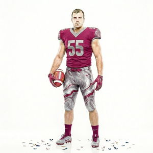 Wholesale American Football Uniform Jersey with Short Set Moisture Wicking Fabric Sportswear with OEM Services - Product Image 2