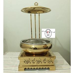 Recipientes para Servir Comida de Acero Inoxidable Ecológicos de Diseño Moderno y Lujoso para Fiestas de Boda, Calentador de Comida Tipo Buffet - Product Image 3