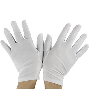 Nouveauté 2026 : Gants blancs 100 % coton personnalisables en gros avec broderies et logos sur mesure. - Product Image 2