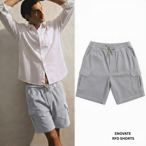 Pantalones Cortos Bermuda de Lona Casuales para Hombre, Tejidos, Cintura Media, Estilo Cargo 01 - Product Image 3